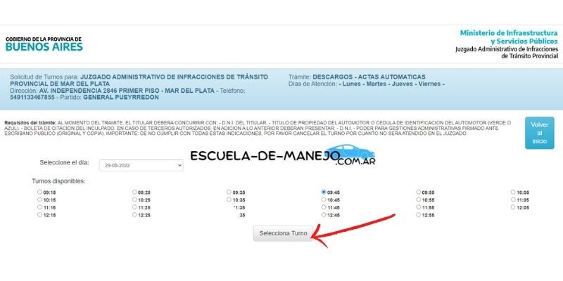descargo de multas juzgado provincial mar del plata