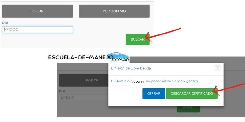 libre deuda de infracciones lomas de zamora