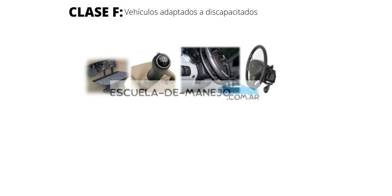 licencia clase f imagenes adaptacion vehiculo