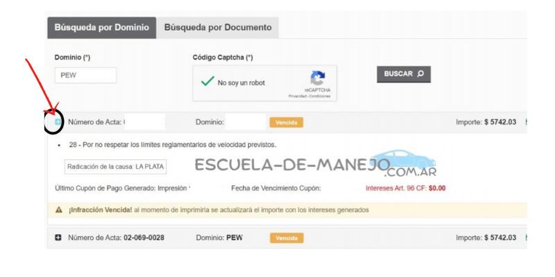 pasos para consultar infracciones de transito ba